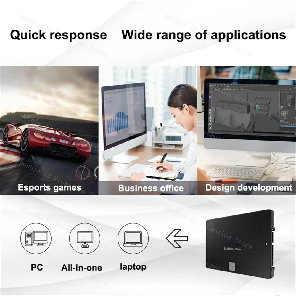 PC  SSD 870 QVO SATA 2.5 ϵ ̺,  ָ Ʈ ̺, HDD 8TB SSD 1TB 2TB 4TB ϵ ũ, ִ 560Mbs HDD