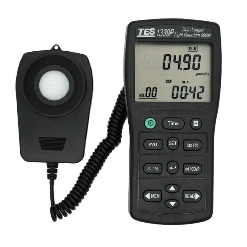 TES-1339P Luminous Intensity Measurement Photosynthesis Light Quabtum Meter Integral Illuminance Measurement
