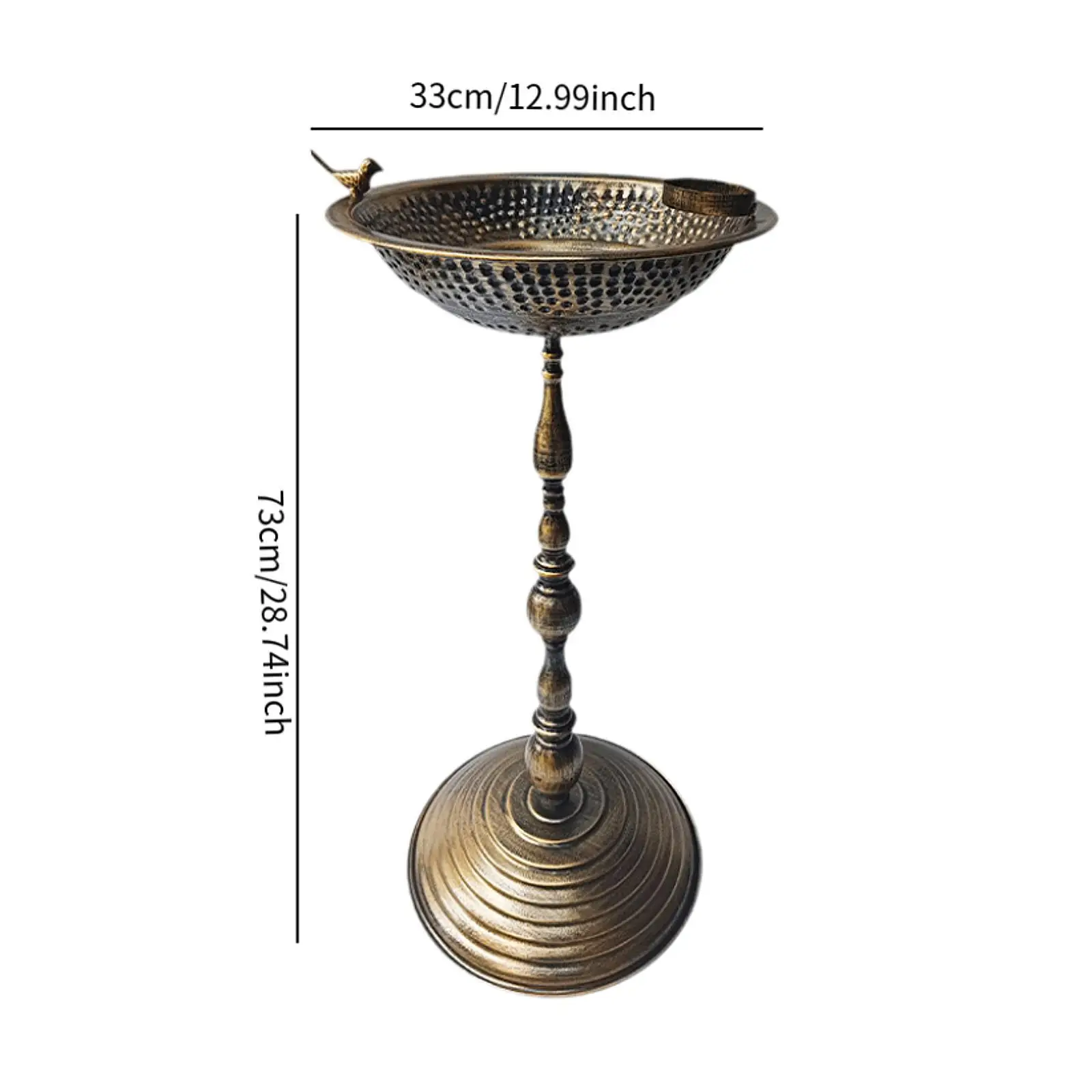 Garden Bird Bath Yard Decor Round Base Design Birdfeeder for Lawn Yards Outdoors Garden Bird Bath Yard Decor Round Base Design Birdfeeder for Lawn Yards Outdoors