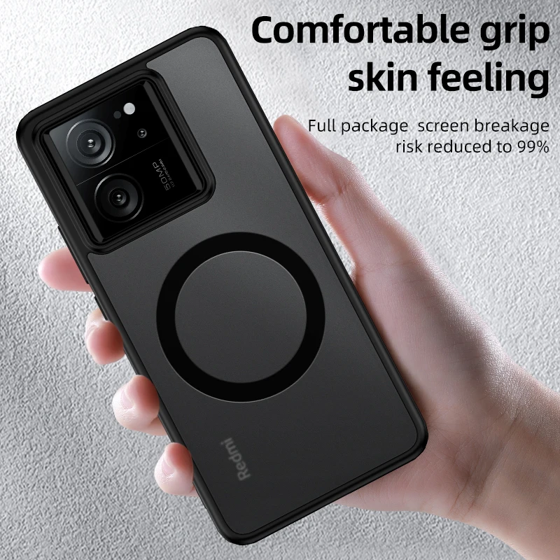 Airbags Shockproof Magnetic Wireless Charging Case Shell - Enhanced Protection Cover