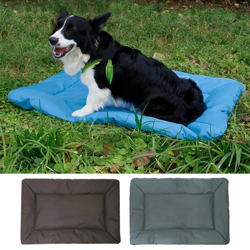 

Outdoor Dog Bed Camping Travel Pet Kennel Pad Waterproof Foldable Anti Slip Dog Crate Pad For Dogs Cats Elevated Dog Bed