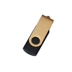 Sleek Metal USB Flash Drive - High - Capacity Storage Solutions - 64 GB (Yellow)
