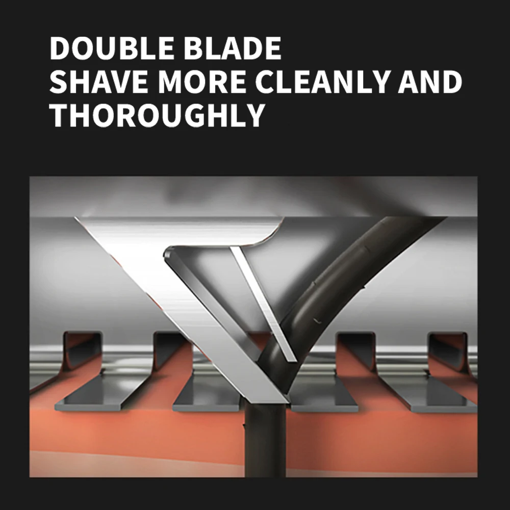 새로운 미지아 전기면도기 S500 플로팅 블레이드 트리머 습식 건식 면도 무선 면도기 LED 디스플레이 면도기 남성용 -CN