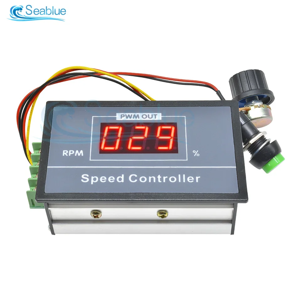 DC 10-60V 20A Contrôleur De Vitesse Du Moteur, Régulateur De Vitesse Du Moteur PWM Modulateur De Largeur D'impulsion, 240W Contrôleur De Moteur à Courant Continu
