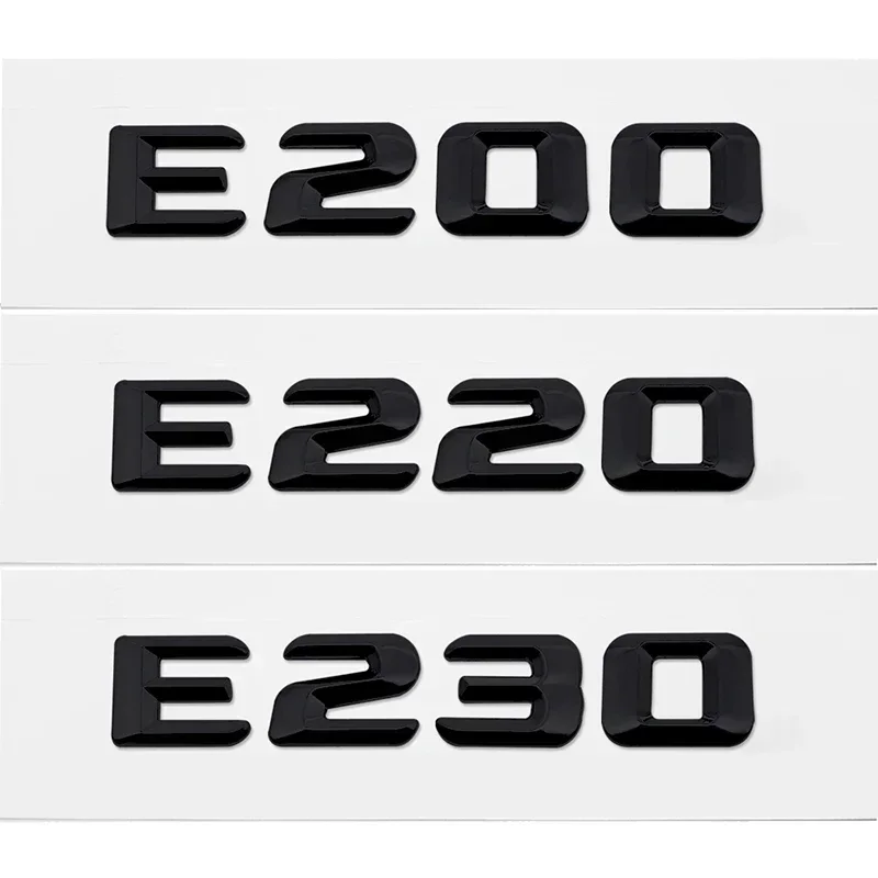 Car Stickers Decorative Stickers Car Tail Letter Number Emblem Sticker Rear Trunk Badge Decal For Mercedes Benz E Class E53 E55 E63 E200 E220 E230 E240 E250 E260
