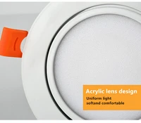 Dimmable LED COB Spotlight Ceiling lamp AC85-265V 5W 7W 9W 12W 15W 18WAluminum recessed downlights round led panel light - Image 2