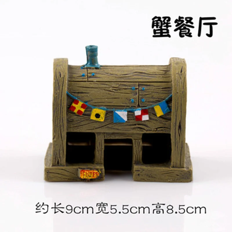 Underwater Comic Plants Pineapple House Fish Hiding Play Home Shrimp Nest Fish Tank Decor Aquarium Decoration