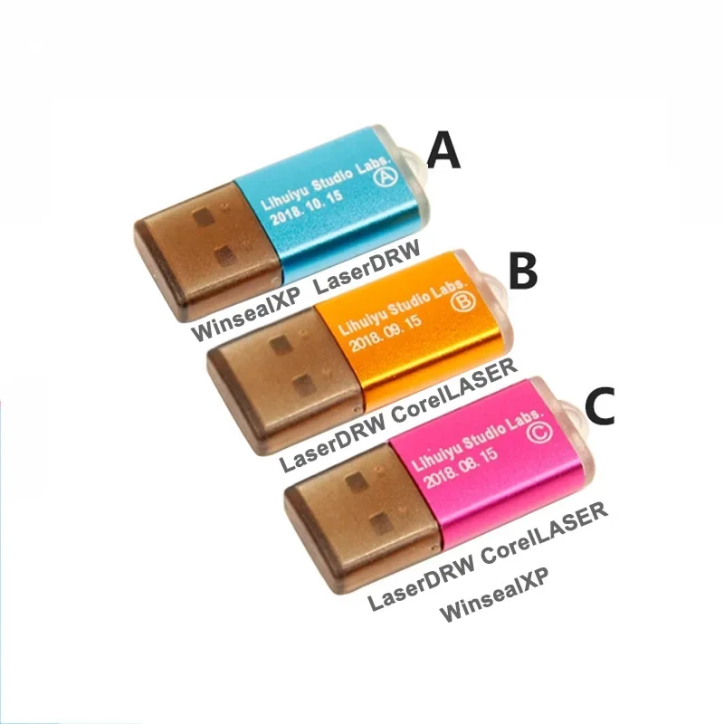 Lihuiyu M2 M3 Controller Sistema Di Controllo Dongle A/B/C Corellaser Laserdrw Winseal Fai Da Te Co2 40W 50W Macchina Da Taglio Per Incisione Laser