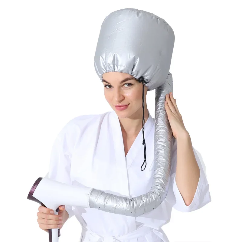 Dry Hair Cap 1PC Portable Soft Hair Drying Cap Bonnet Hood Hat Womens Blow Dryer Home Hairdressing Salon Supply Adjustable Accessory