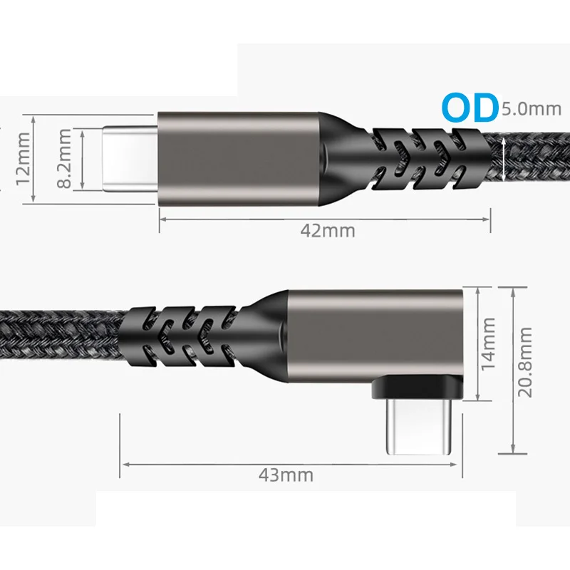 High-Speed USB-C Cable - 100W Power Delivery, 4K Audio/Video, 20Gbps Transfer