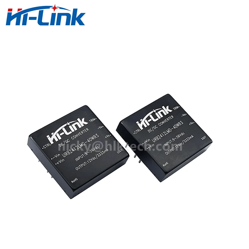 Hi-Link URB2412LMD-40WR3 Step Down Isolated Power Supply Module 40W 24V to 12V 3333mA Output DCDC Intelligent Switch Converter