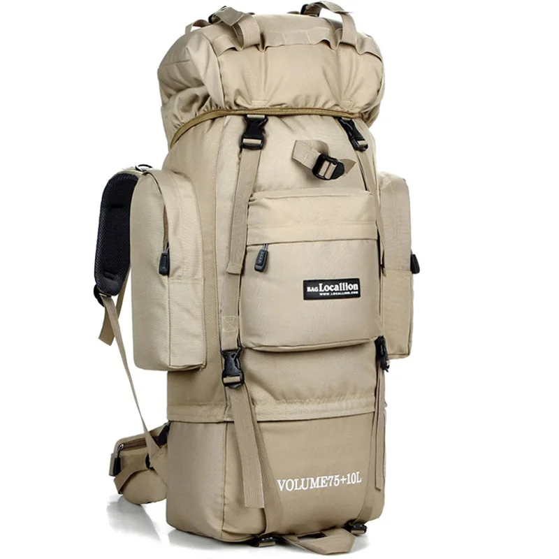 75-85L Internal Steel Frame Camping Backpack 1