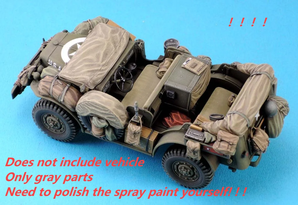 

1:35 Scale Resin Die-casting Armored Vehicle Parts Modification Does Not Include The Unpainted Model Of The Car 35945