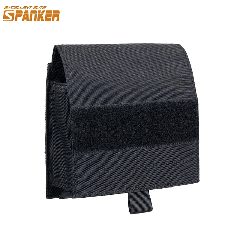 Bolso Táctico Plegable MOLLE Excellent Elite Spanker - Camuflaje Negro, Para Outdoor, Caza Y Senderismo