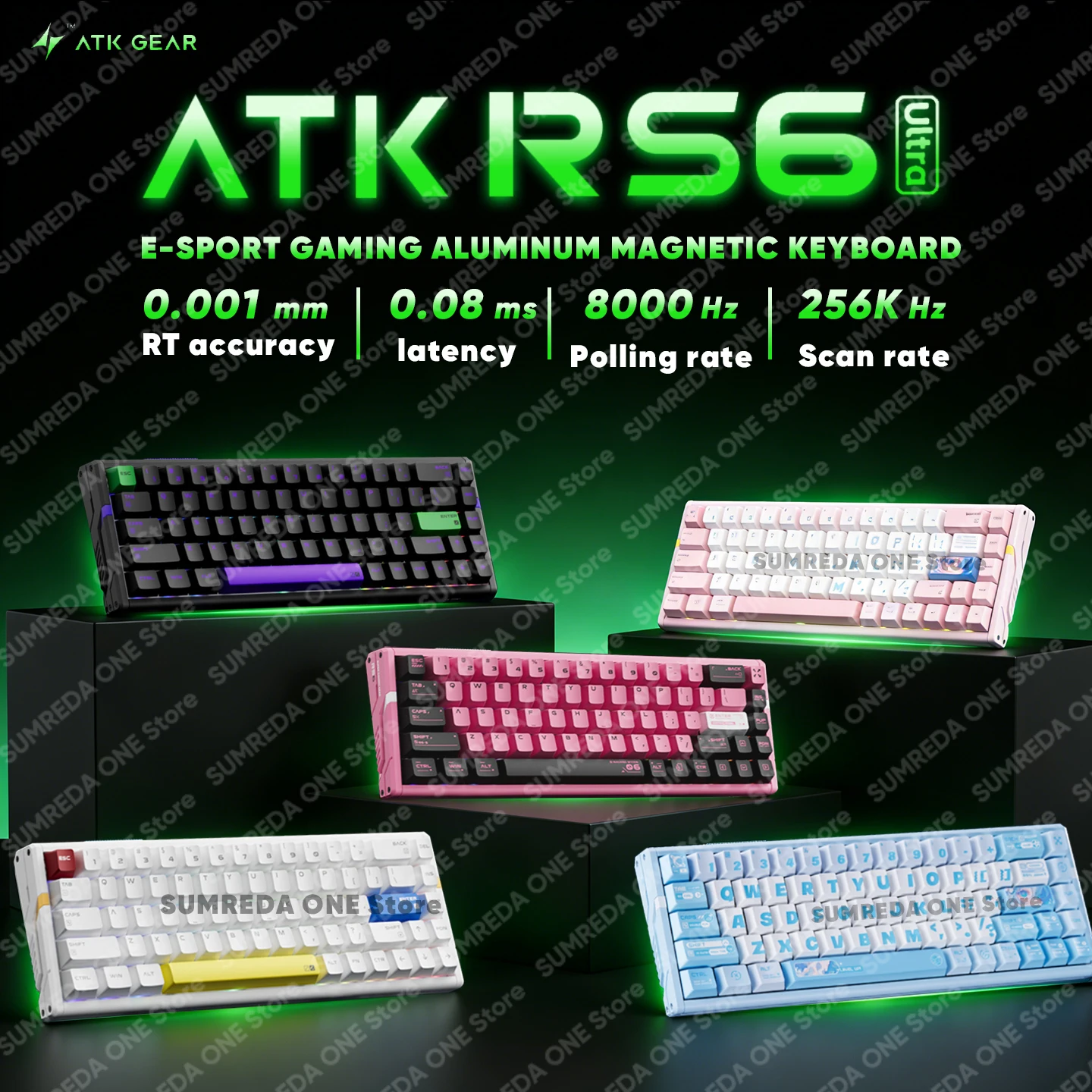 ATK RS6 ウルトラゲーミング磁気スイッチキーボード 0.005