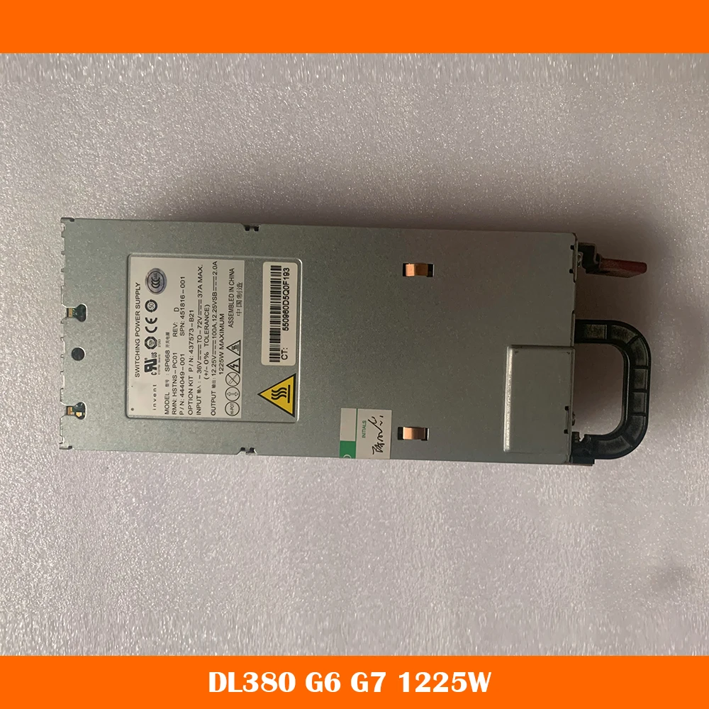 

Server Power Supply For HP DL380 G6 G7 SP668 444049-001 451816-001 HSTNS-PC01 1225W