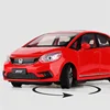 New 1/32 HONDA Fit Alloy Car Model Diecasts Metal Toy Sports Car Vehicles Model Simulation Sound and Light Collection Kids Gifts 4