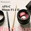 Kamlan 50mm f1.1II APS-C Large Aperture Manual Focus Lens for CanonEOS-M Sony E Fuji X M43 Mount Mirrorless Cameras 1