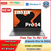 2024 Lenovo Xiaoxin Pro 14 Laptop AMD R7 8745H 24GB 1T/2T SSD 2.8K 120Hz Notebook Lightweight Laptop 1