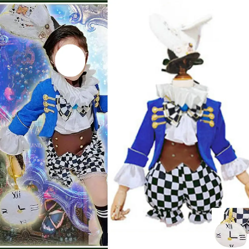 Alice nel paese delle meraviglie il coniglio bianco taglia bambini Costume  Cosplay orologio borsa bambini taglia Halloween - AliExpress