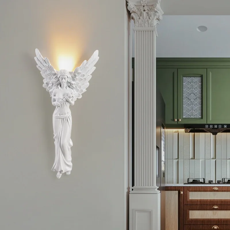 Applique Murale Ange Céleste - Design Élégant et Lumière Douce