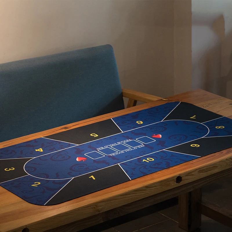 12x06mTexasHoldemTablePadRubberPokersTableclothCasinoBoard