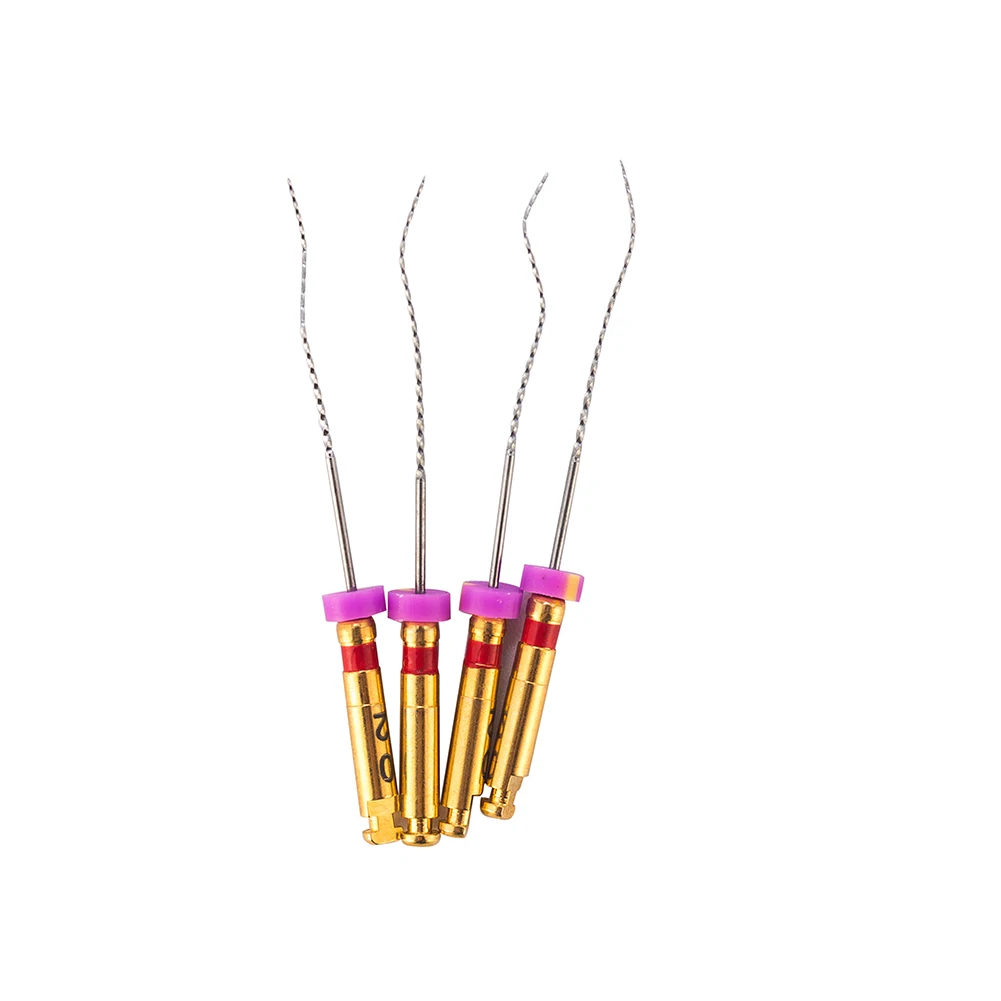 EASYINSMILE 4Pcs Dental Endodontic X3-MAX NITI Endo Files Root Canal Cleaning Rotary Finisher Files Instrument 25mm
