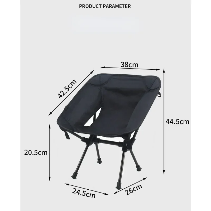 Outdoor Lazy Back folding chair Light Aluminum Folding Moon Camping Portable