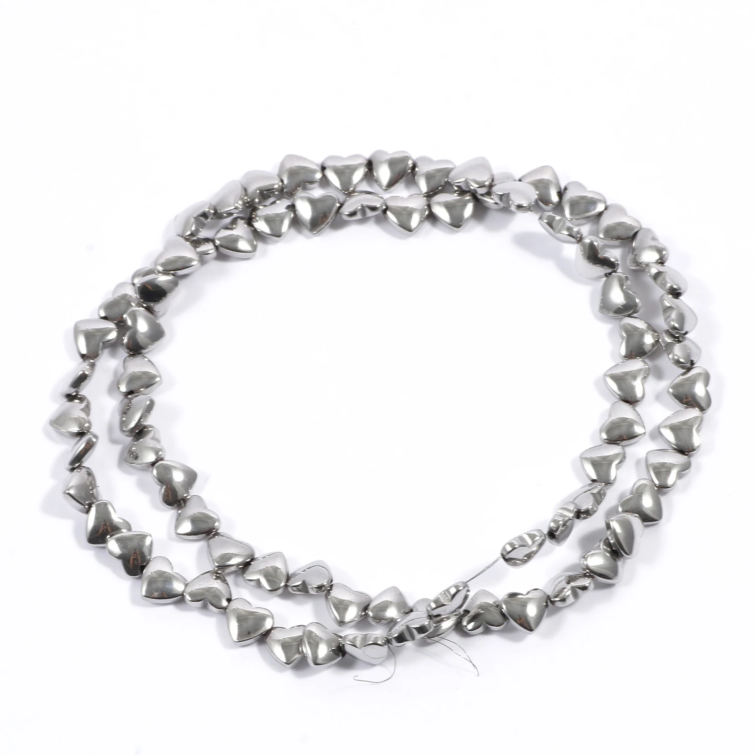 AAA+ Rhodium Hämatit Perle Natürliche Unregelmäßige Geometrische Säule Herz Stein Perlen Für Schmuck Machen Armbänder Halskette 15" zoll – Detail 12