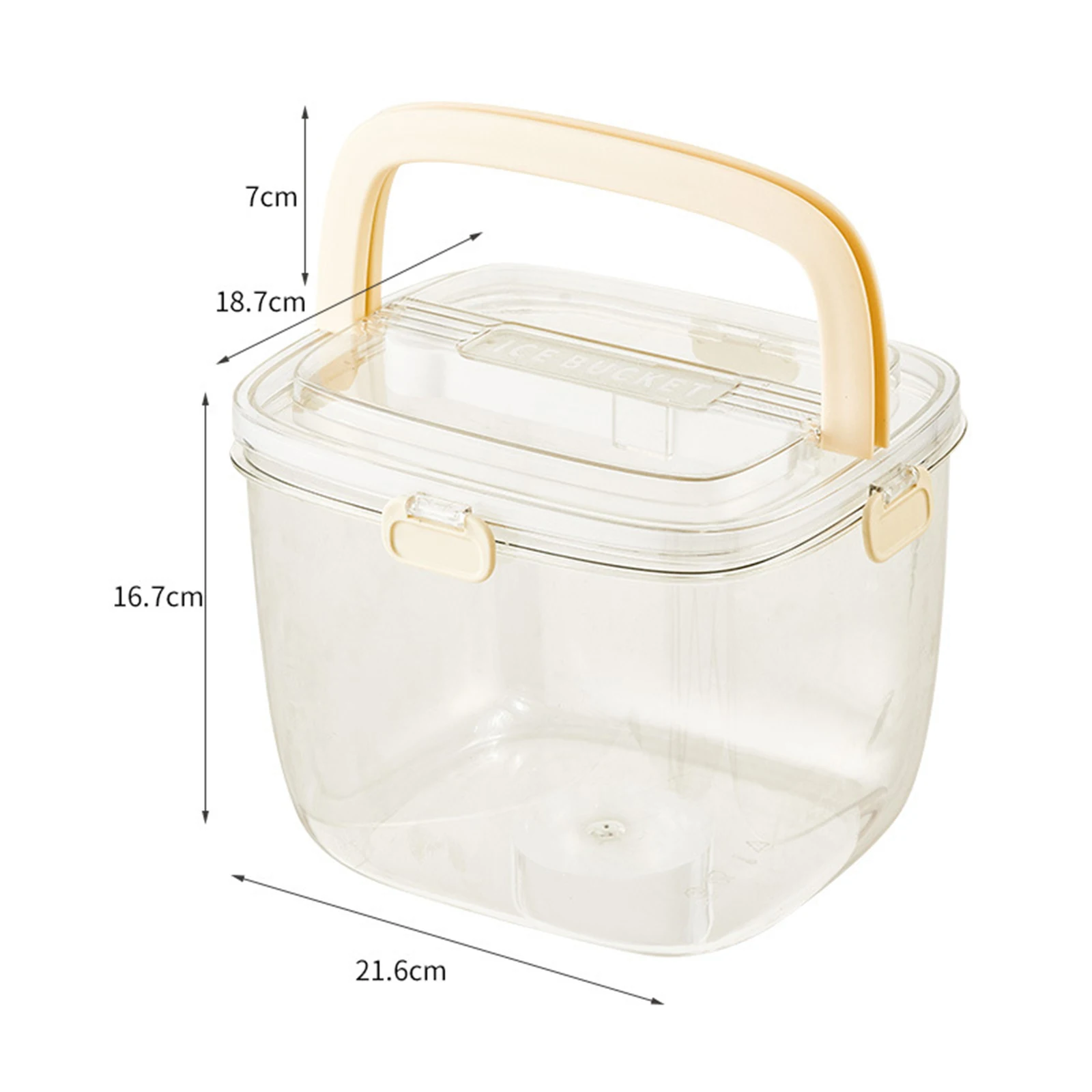 Ice Bucket with Lid with Ice Clip Withhandle Comfortable Durable