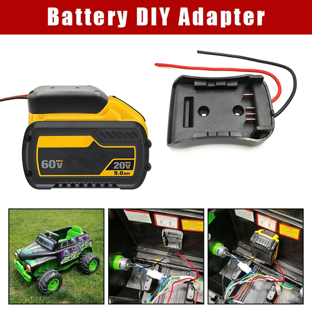 Battery Adapter for DeWALT Flexvolt 60V Max Dock Power Connector 12 Gauge 54