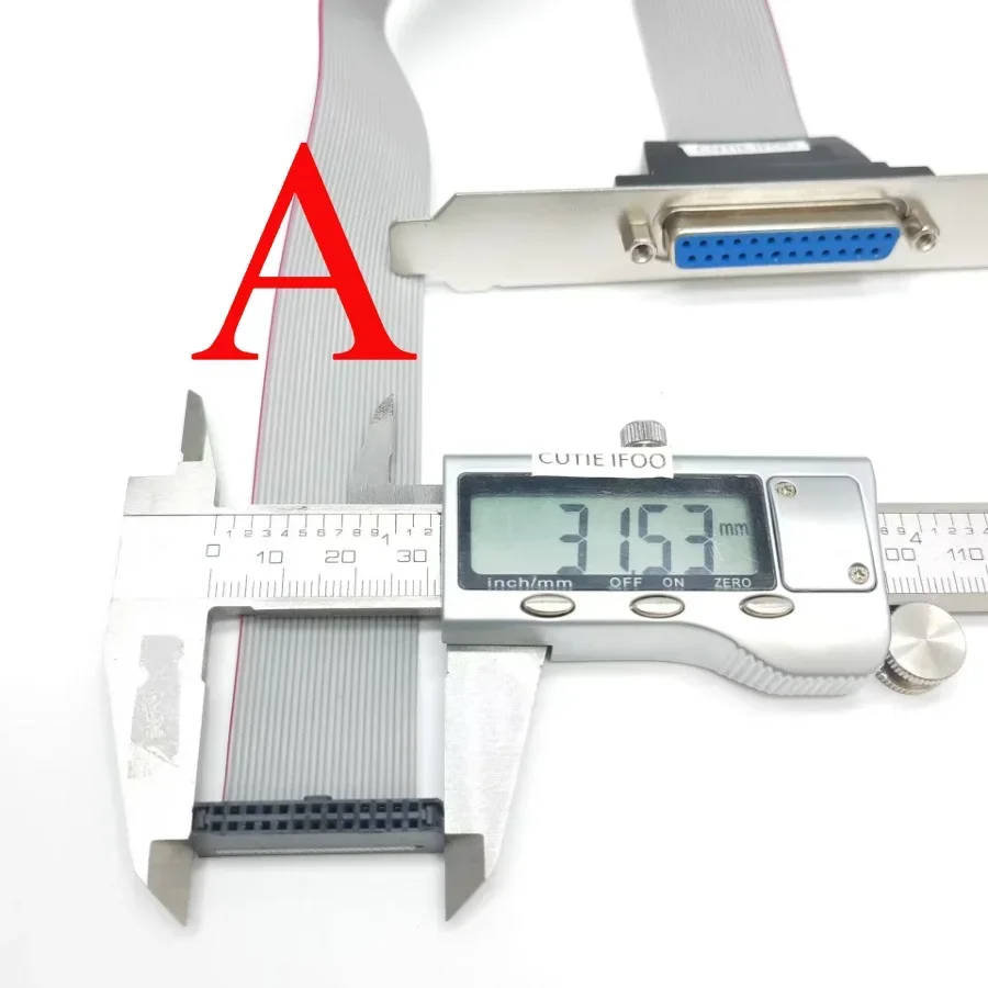 DB25 Printer Cable 2.0 or 2.54 Space DB25 Socket Motherboard Parallel LPT 25Pin Printer Print Port Cable Host Case Rear Bracket FC26P Male Female db25 printer cable