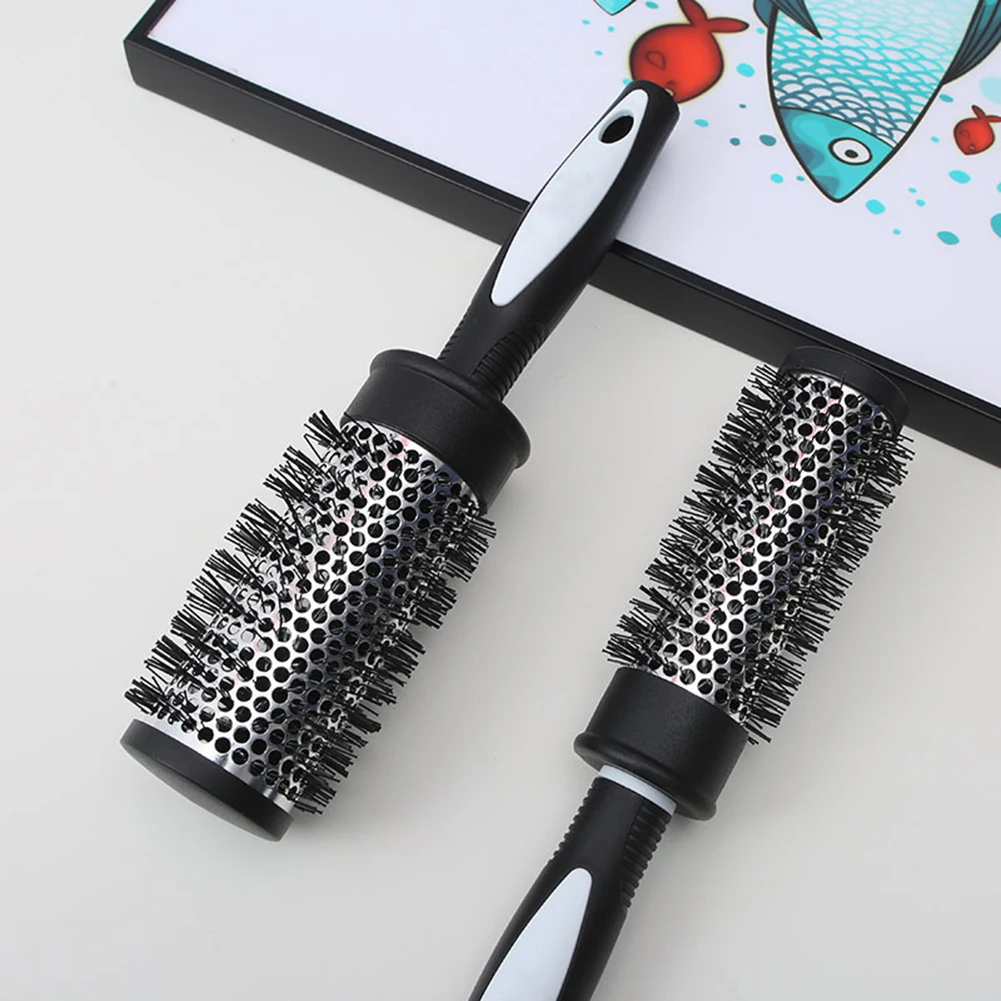 Nylon Curly Hair Comb Aluminum Hairbrush Styling Tool