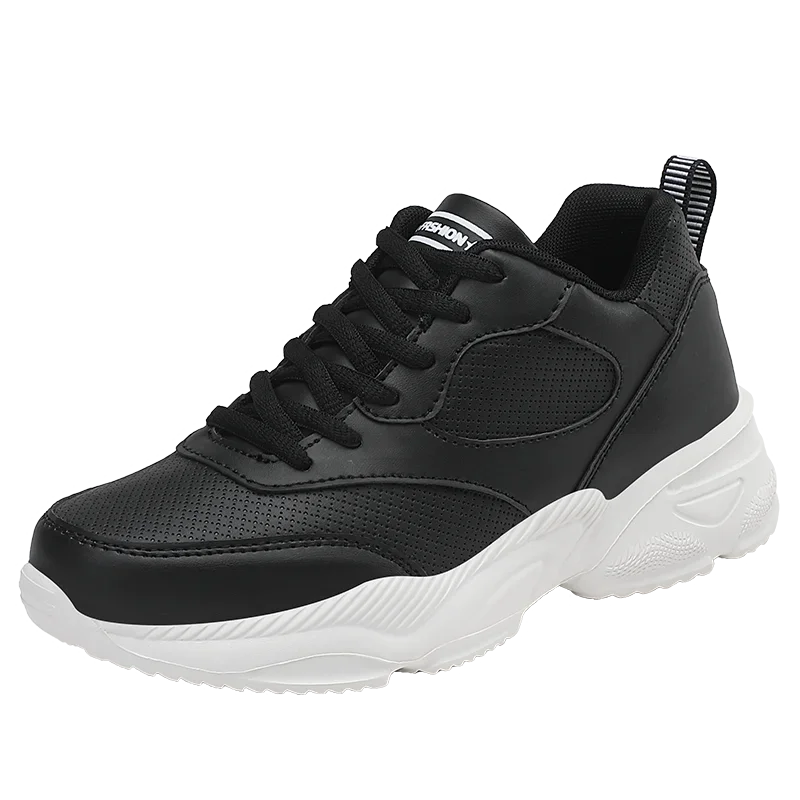 Autumn Winter Leather Waterproof Running Shoes Women Lightweight Comfortable Soft Casual Sneakers Ladies Non-Slip Jogging Shoes