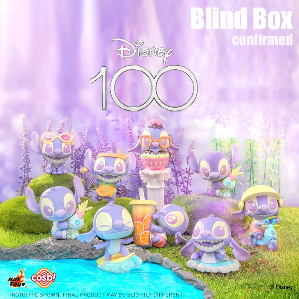 Blind Box Disney Stitch 100Th Anniversary Dream Series Figurine Toys Mystery Box Purple Figurine Collection Decor Ornament Gift