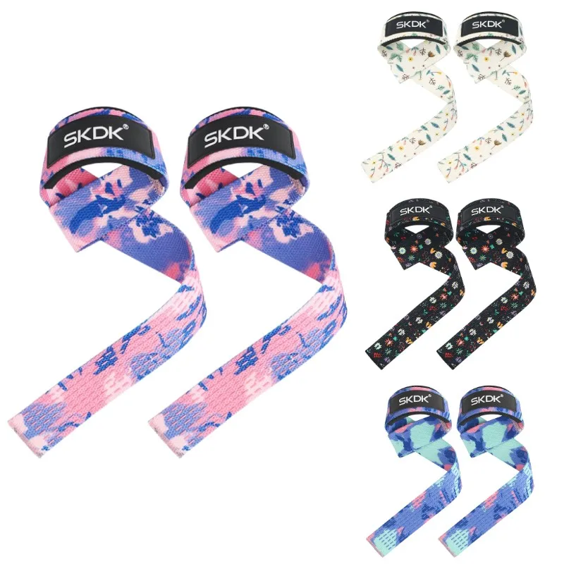 Weightlifting Straps Anti-Slip Gym Training Fitness Padded Dumbbell Barbel Hand Grips Wrist Support Bands Weights Lifting Strap