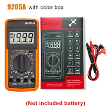 MY9205A Digital Multimeter Tester Manual Range Voltage Meter True RMS Transistor Tester Electrician Tool Measuring Instruments