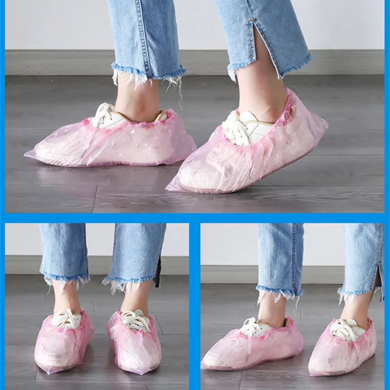Disposable Shoe Covers Waterproof Overshoes Dustproof Reusable Boot Cover Dispense For Home Rainy, Factory Protective Shoe Cover