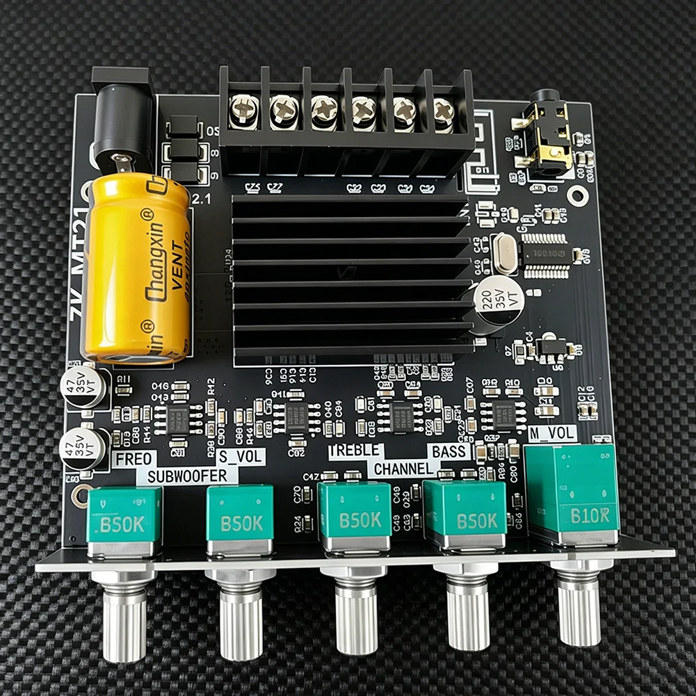 ZK-MT21 2x50W+100W 2.1 채널 BT5.0 AUX 디지털 파워 서브우퍼 앰..