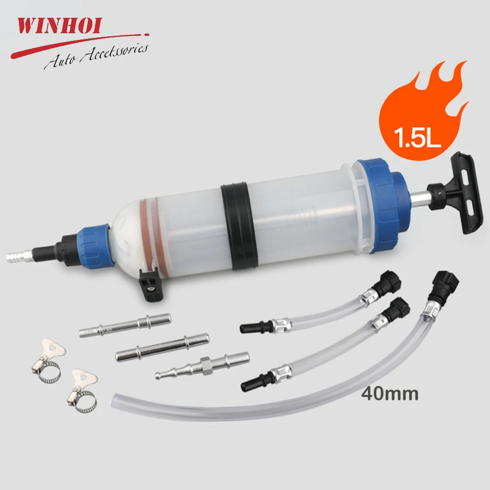 1500ml/500ml Car Oil Exchanger Pump Large Capacity Brake Bleeder Device Car Brake Pumping Tools Oil Fluid Replacement Equipment