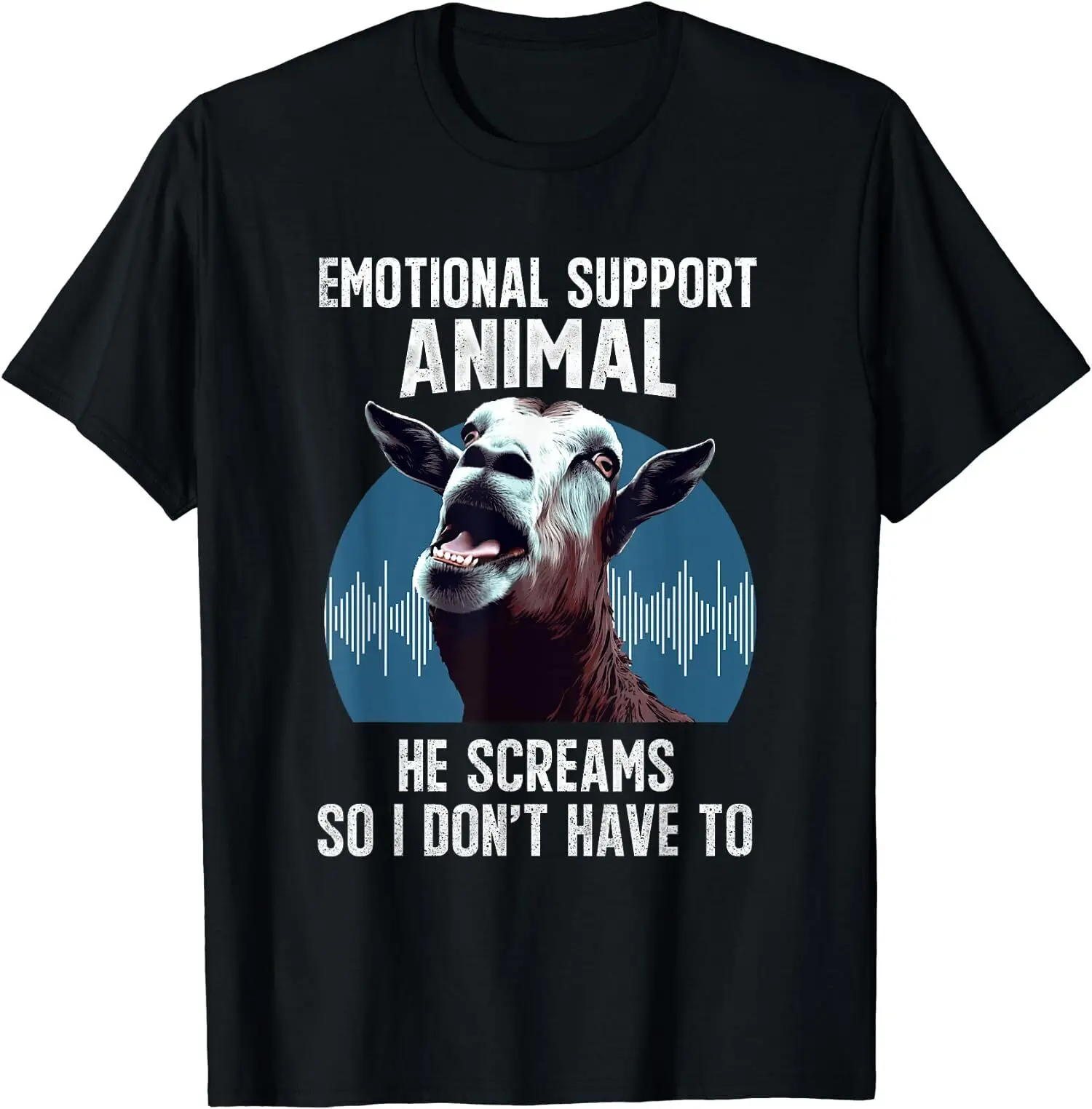 New Limited Urling Goat Supporto Emotivo Animal Owner Raiser T Shirt Maniche Lunghe O Corte