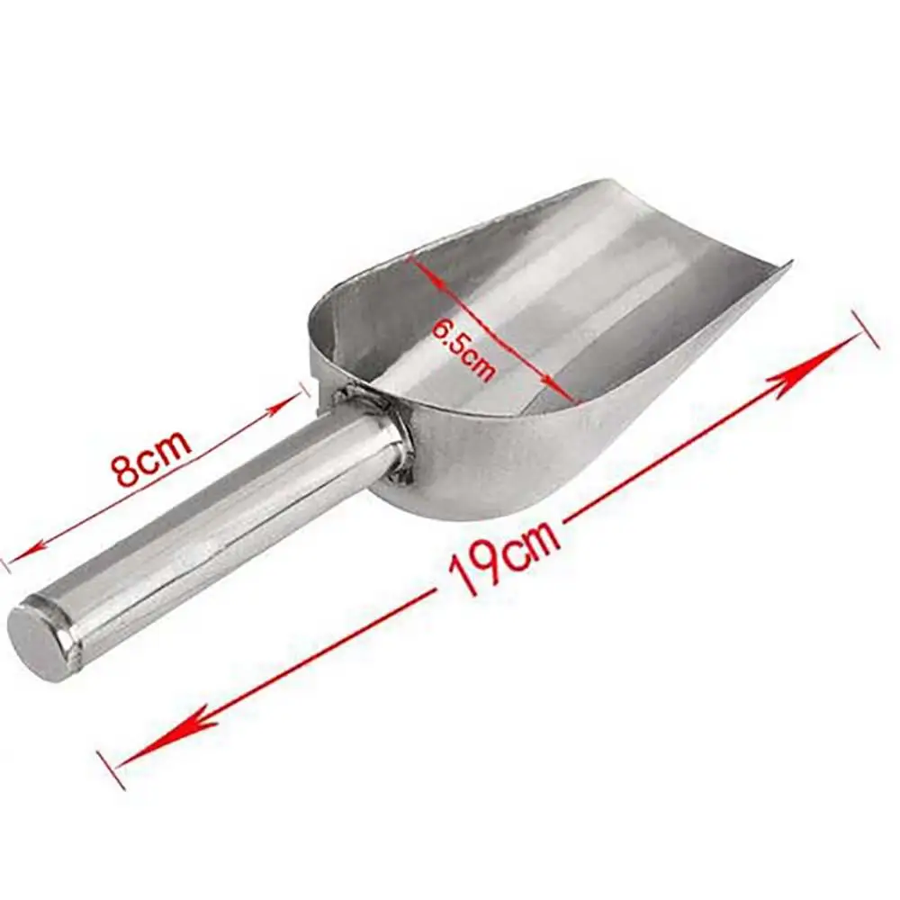 Stainless Steel Ice Cube Scoop Shovels Spoon Kitchen Candy Flour Shovel Spoon For Bar Party Kitchen Accessories ice cream scoop ice shovel scoop ice cube scoop