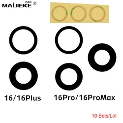Premium Back Camera Glass Lens Set - Pack of 10 (For iPhone X)