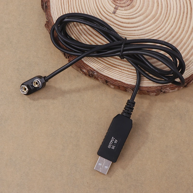1PC 9V 배터리 제거기 USB 케이블 9V 변환기 멀티미터 마이크 장난감 원격 제어용 전원 레귤레이터 라인 DropShipping