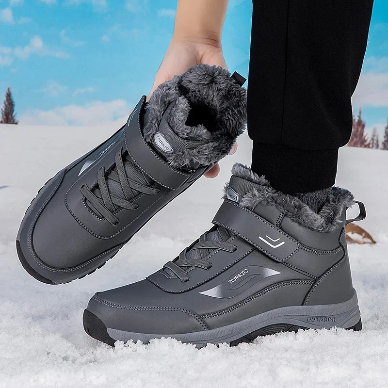 

New Women's Winter Snow Boots Unisex Outdoor Non-slip Sneakers Man Velvet Warm Casual Shoes Wear-resistant Cotton Shoes For Men