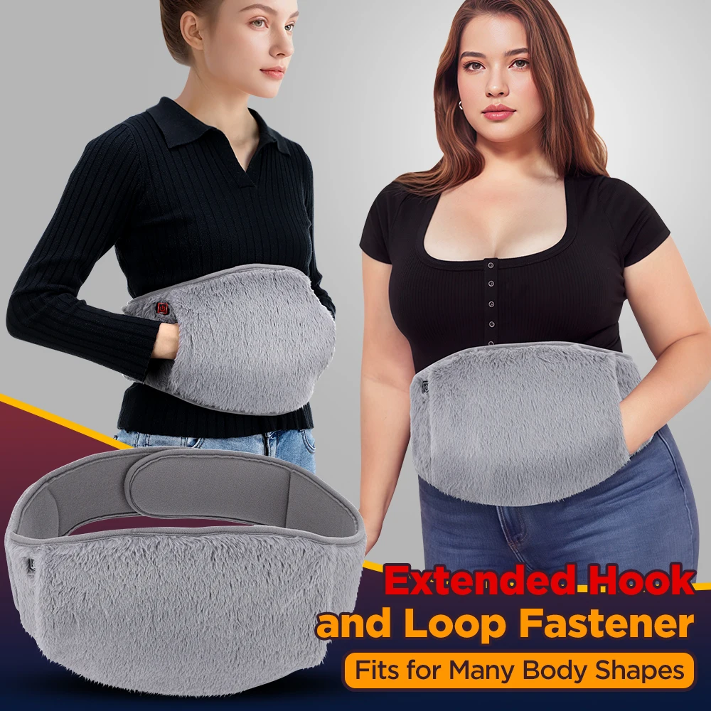Electric Heating Lumbar Belt Women Menstrual 3 Levels Temperature Uterus Warming Pad Hand Waist Warmer Graphene Thermal Warmer