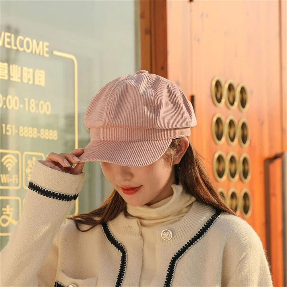 Wool Hat Adjustable Beret Newsboy Cap Painter Cap for Women