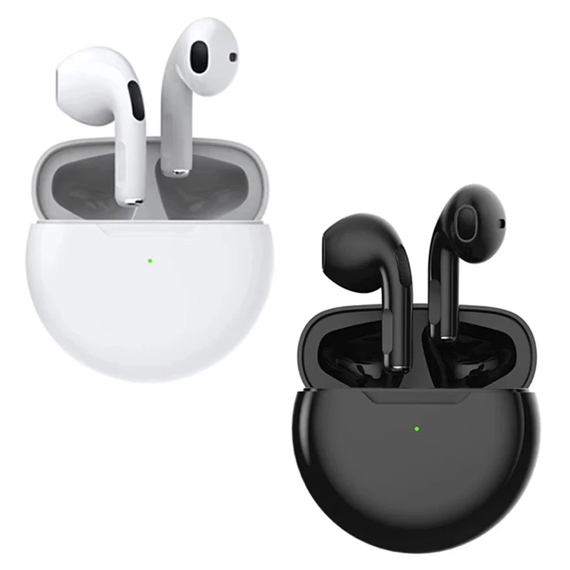 2022 TWS Fone Bluetooth Earphones Wireless Headphones with Mic Touch Control Air Stereo Wireless Bluetooth Headset Pro 6 Earbuds