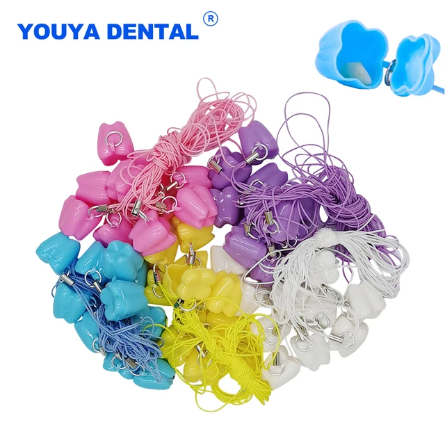 Tooth Shape Lovely Mouse Mini Milk Teeth Storage Fairy Box Baby Child s teeth Save souvenir Container Tool Dental gifts 50pcs