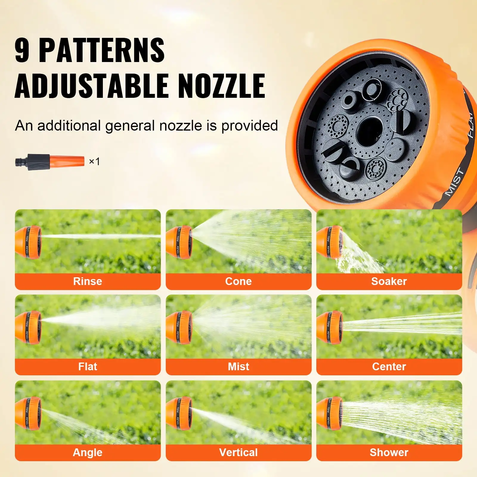 100ft Retractable Garden Hose Reel with Nozzle & Swivel Mount 5